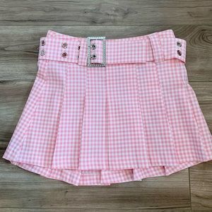 Akira Mini Skirt With Bling Belt